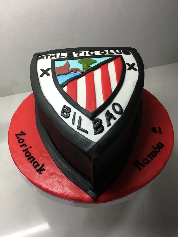 Tarta de Fondant Escudo Athletic Club Bilbao